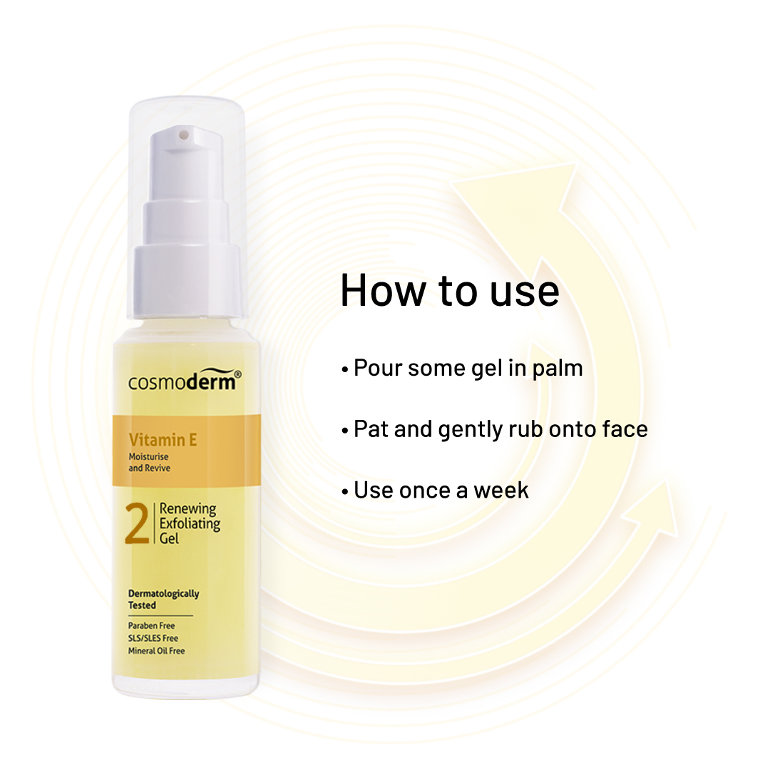 Cosmoderm Vitamin E Renewing Exfoliating Gel 30 ml