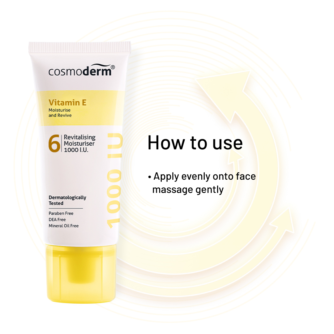 Cosmoderm Vitamin E 1,000 I.U. Revitalising Moisturiser 50ml