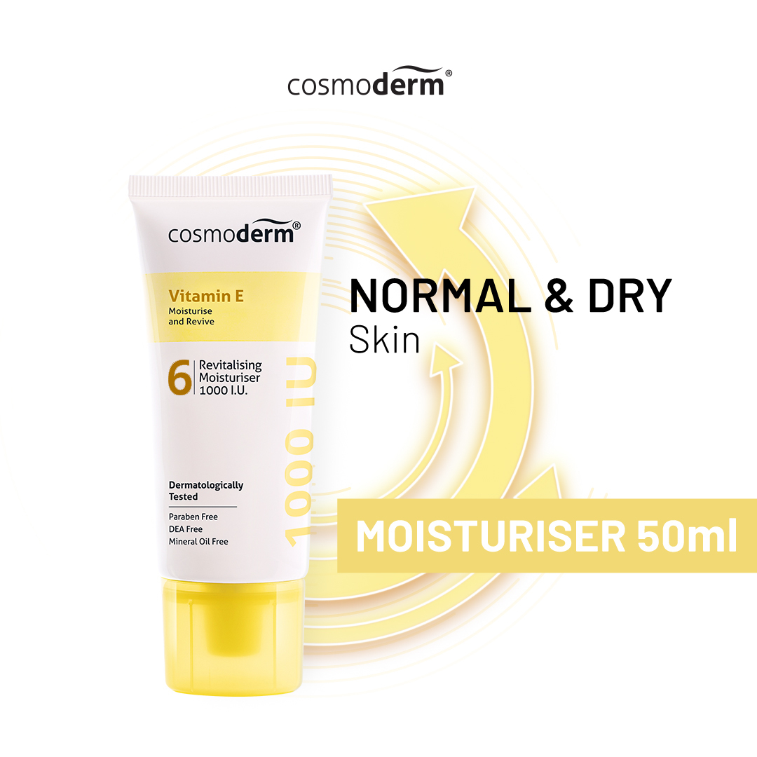 Cosmoderm Vitamin E 1,000 I.U. Revitalising Moisturiser 50ml