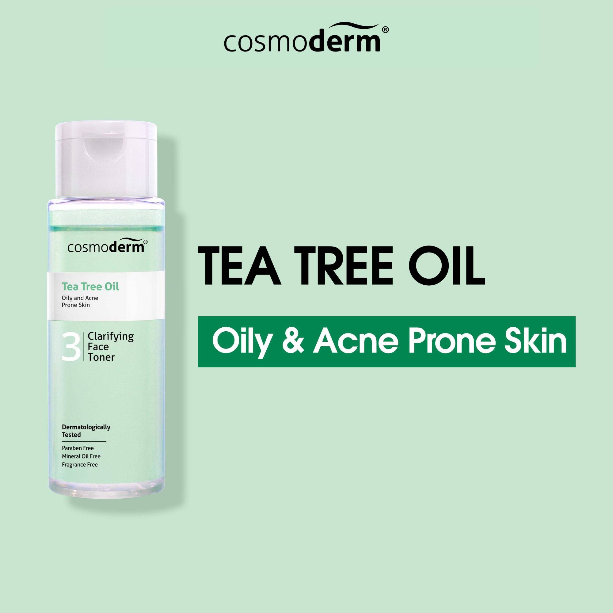 Cosmoderm Tea Tree Oil Clarifying Face Toner 100ml