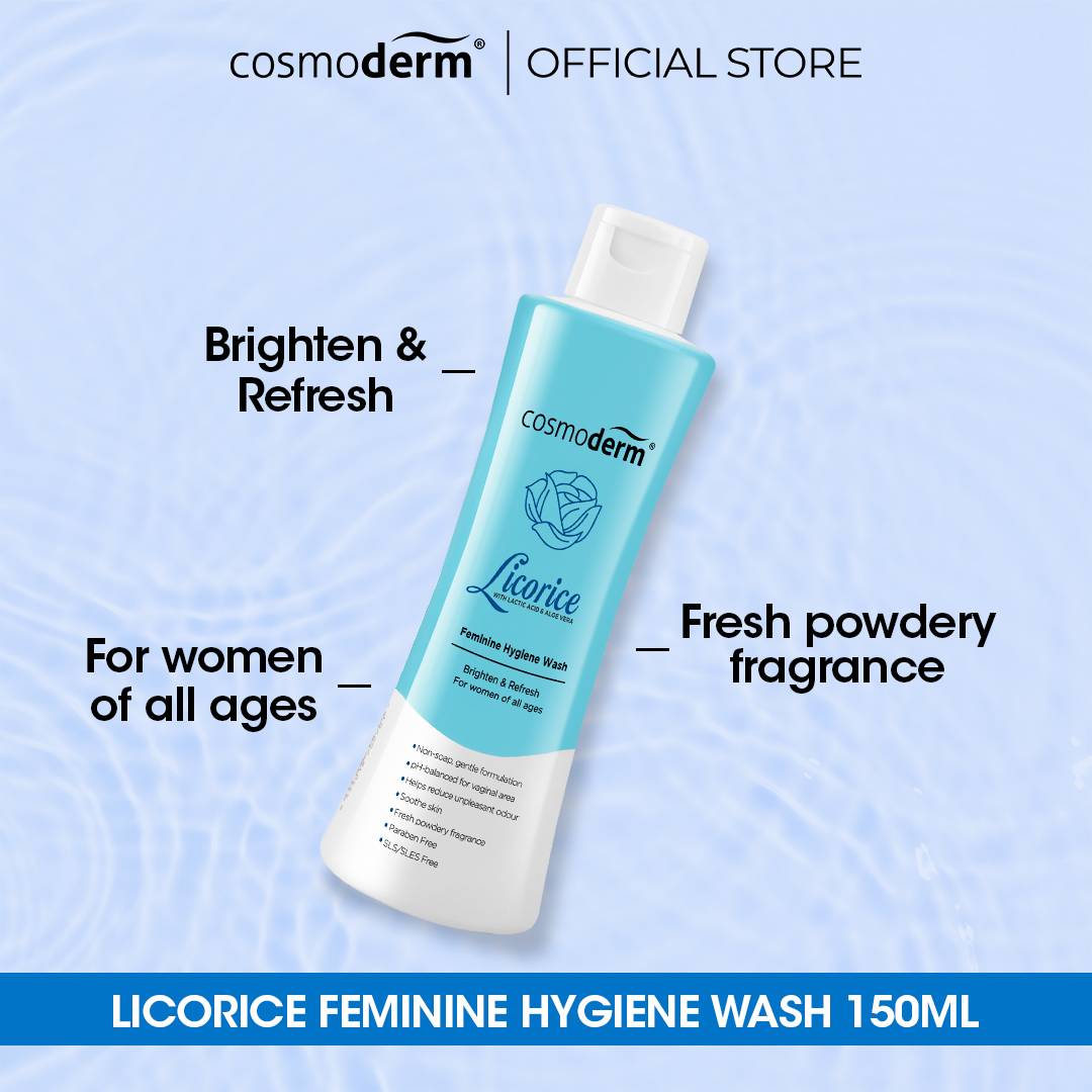 Cosmoderm Licorice Feminine Hygiene Wash (with Lactic Acid & Aloe Vera