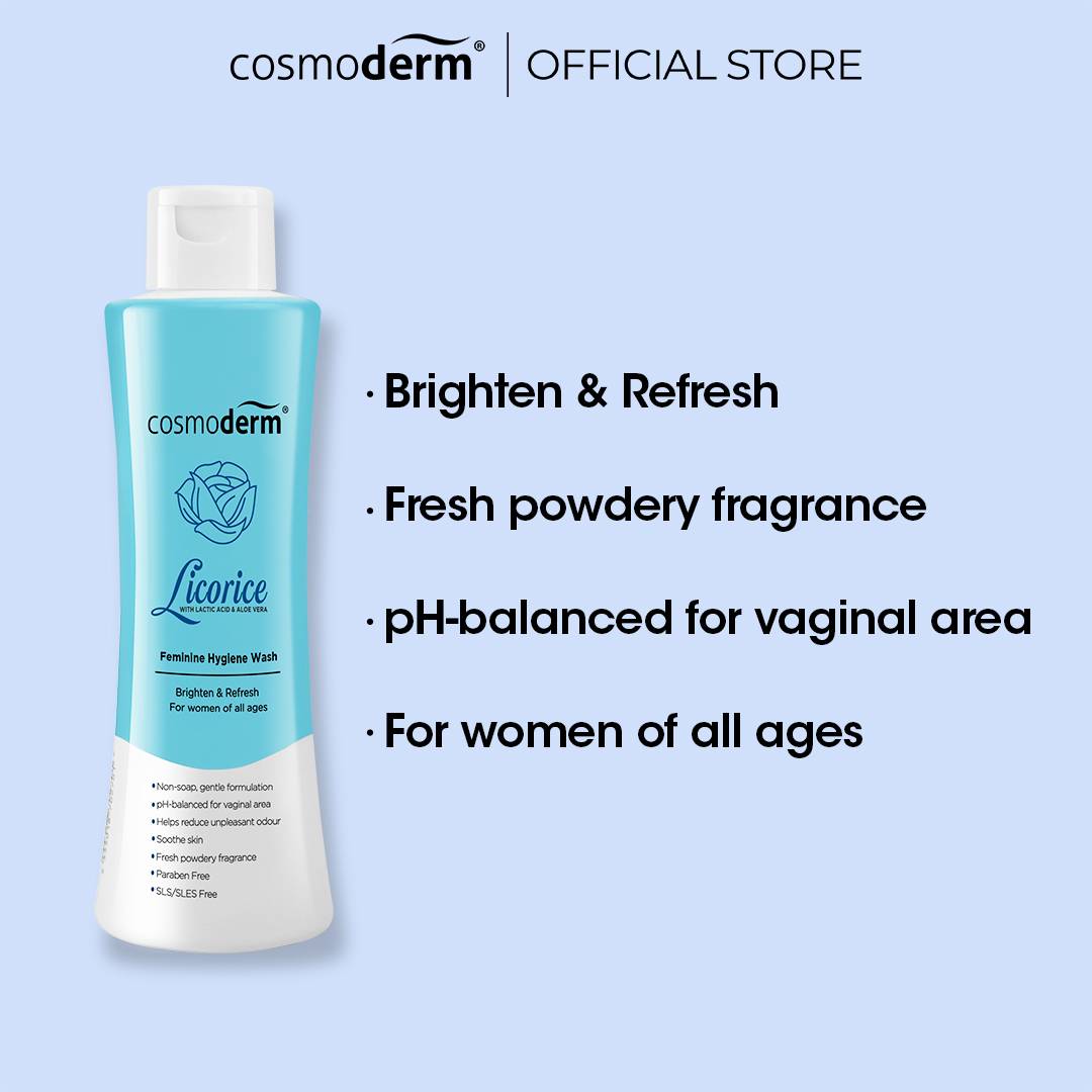 Cosmoderm Licorice Feminine Hygiene Wash (with Lactic Acid & Aloe Vera
