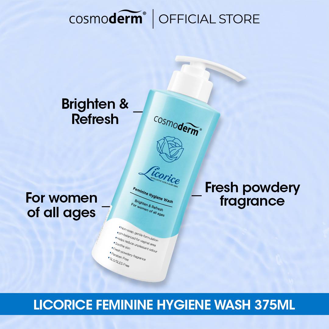 Cosmoderm Licorice Feminine Hygiene Wash (with Lactic Acid & Aloe Vera