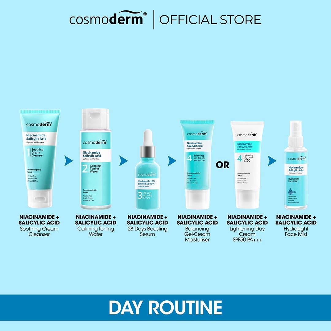 COSMODERM Niacinamide Salicylic Acid Lightening Day Cream SPF50 PA