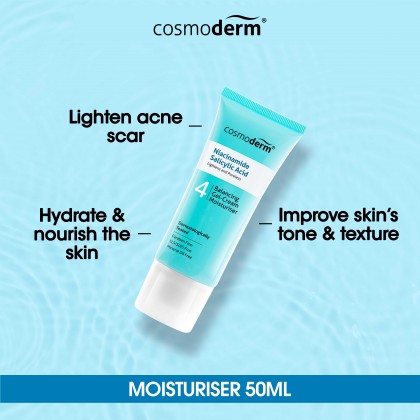 Cosmoderm Niacinamide Salicylic Acid Balancing Gel-Cream Moisturiser 50ml.