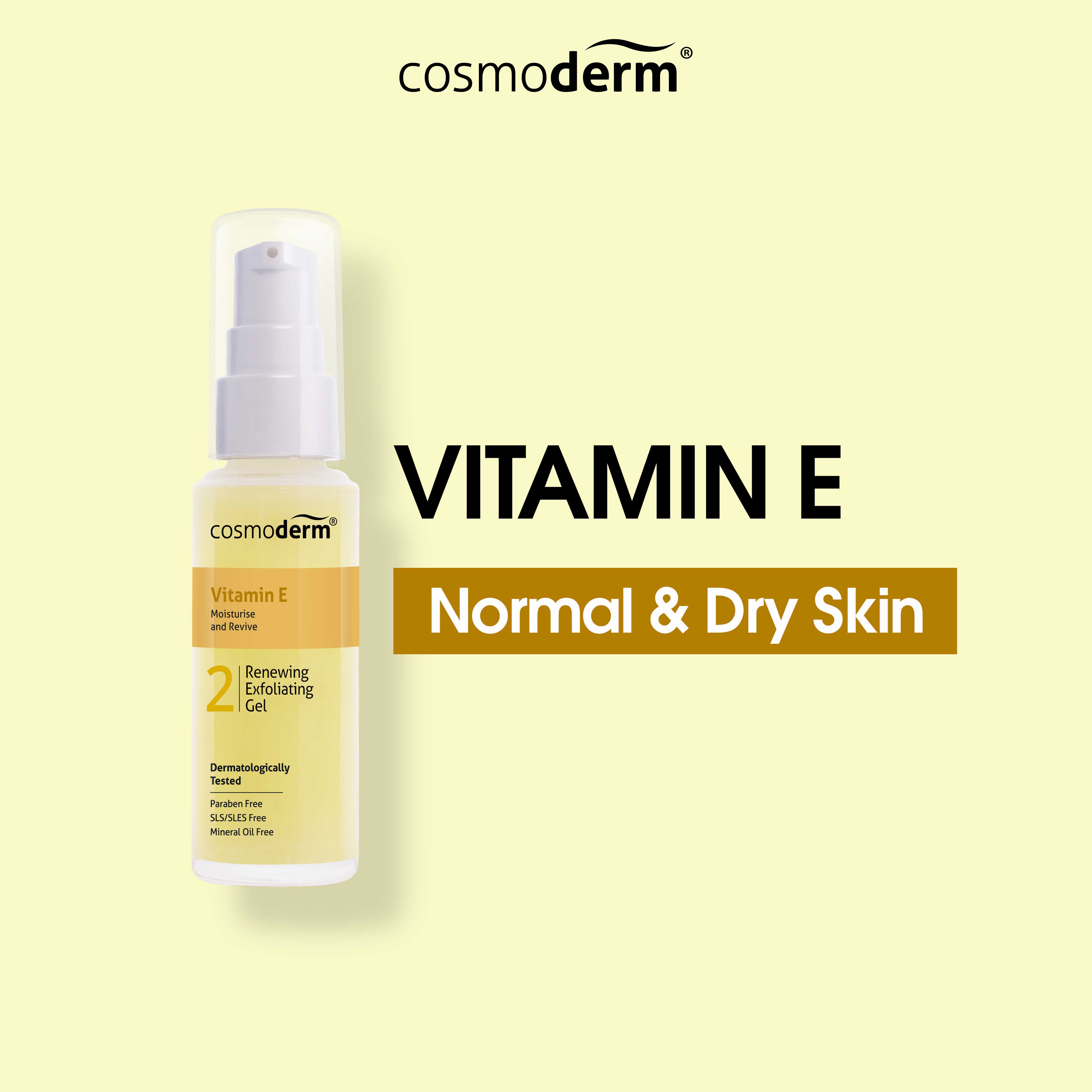 Cosmoderm Vitamin E Renewing Exfoliating Gel 30 ml